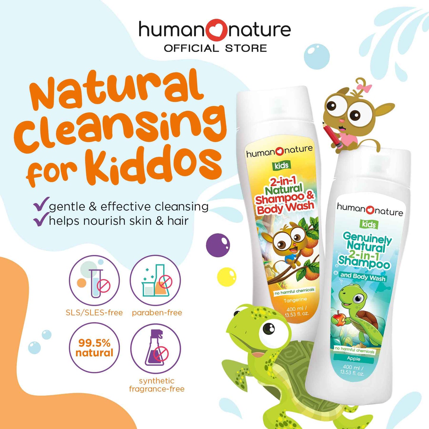 Kids Natural Shampoo and Body Wash