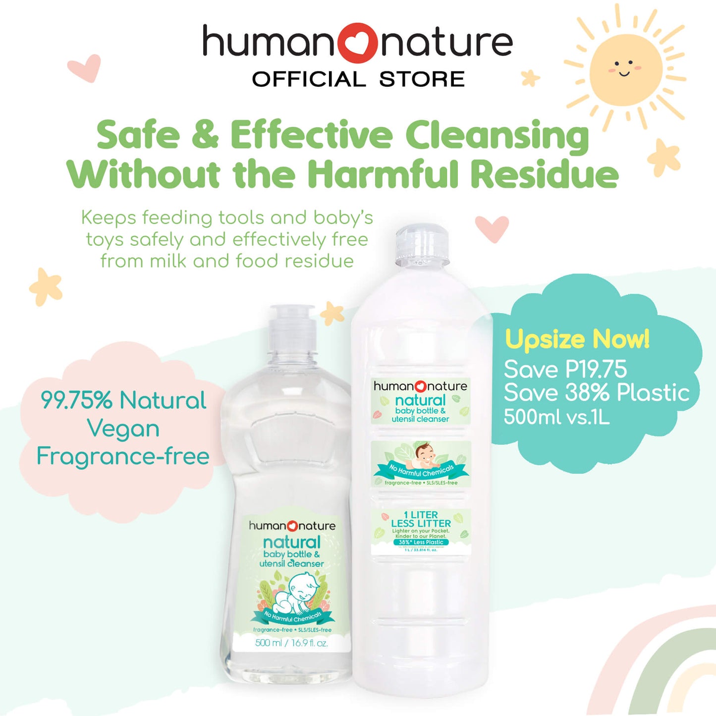 Natural Baby Bottle & Utensil Cleanser