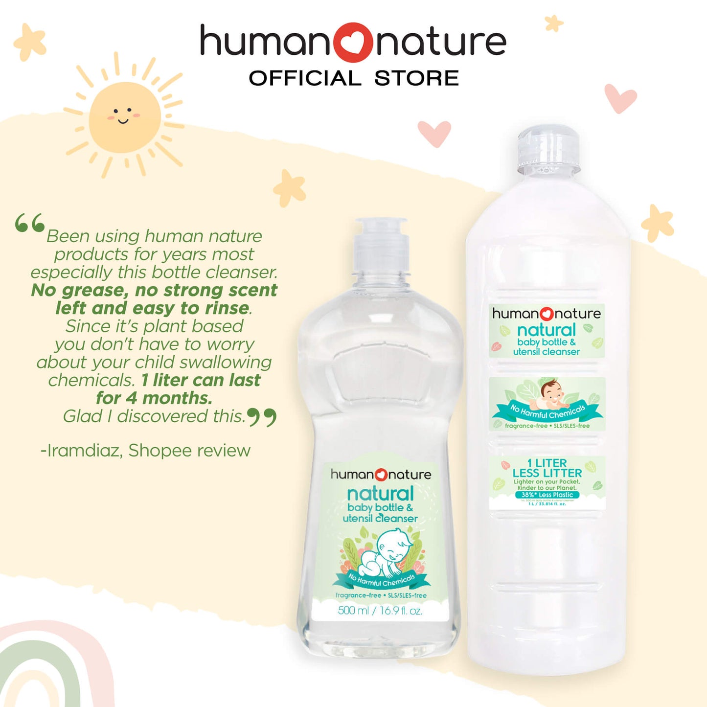 Natural Baby Bottle & Utensil Cleanser