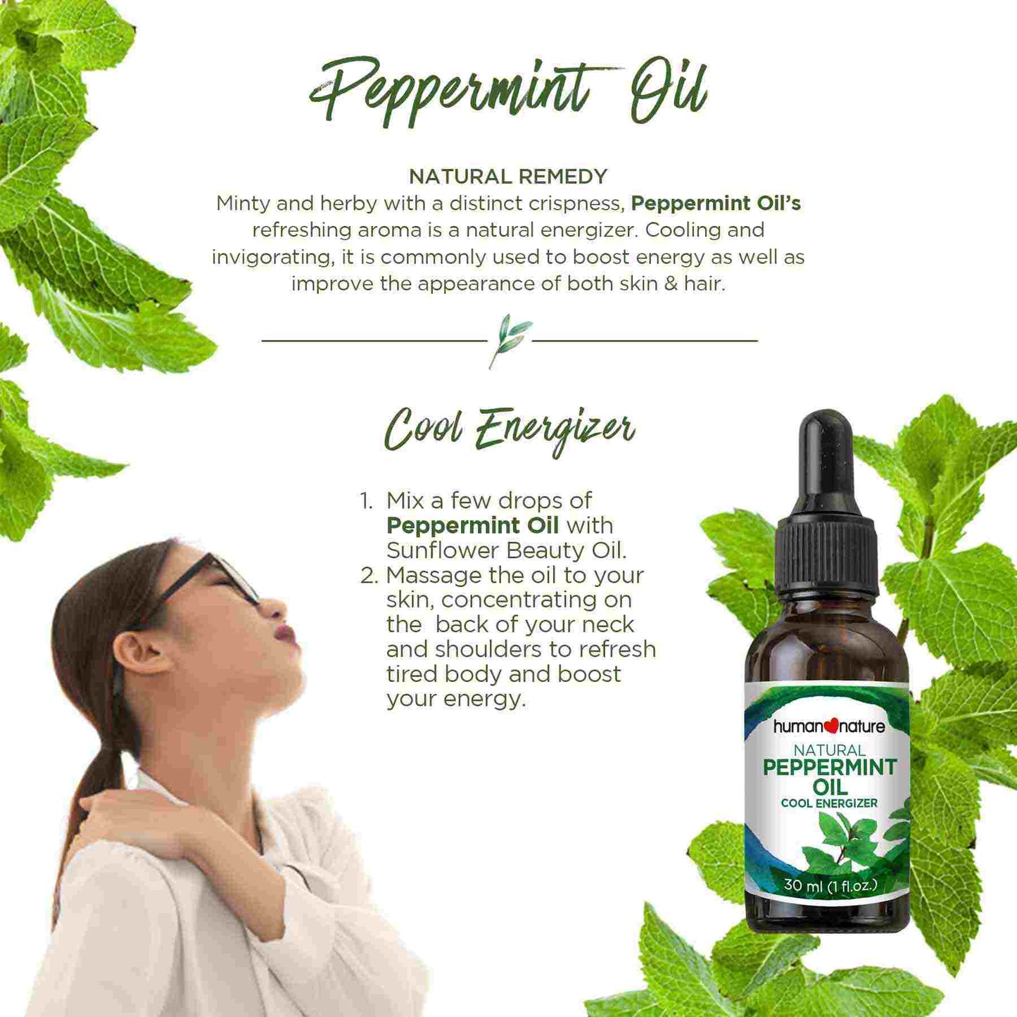 Natural Peppermint Oil 30ml