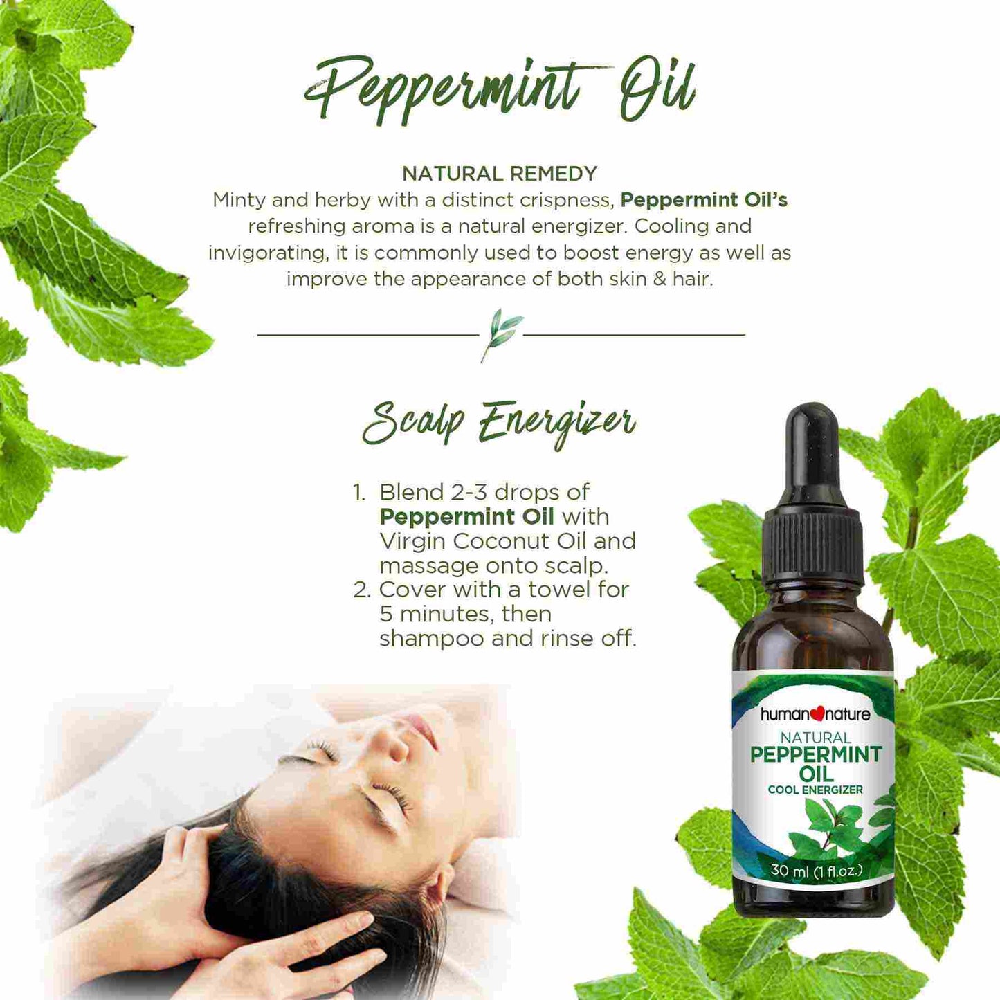 Natural Peppermint Oil 30ml