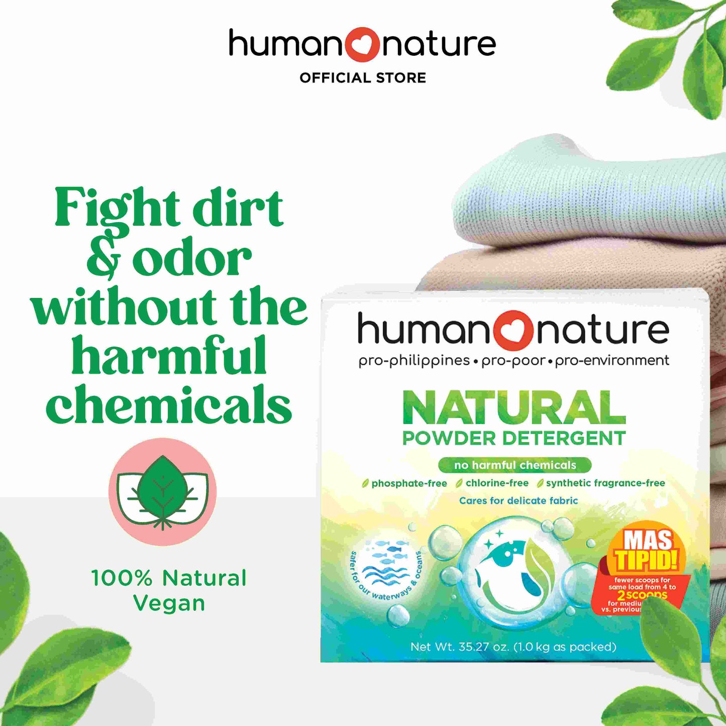 Natural Powder Detergent 1000g