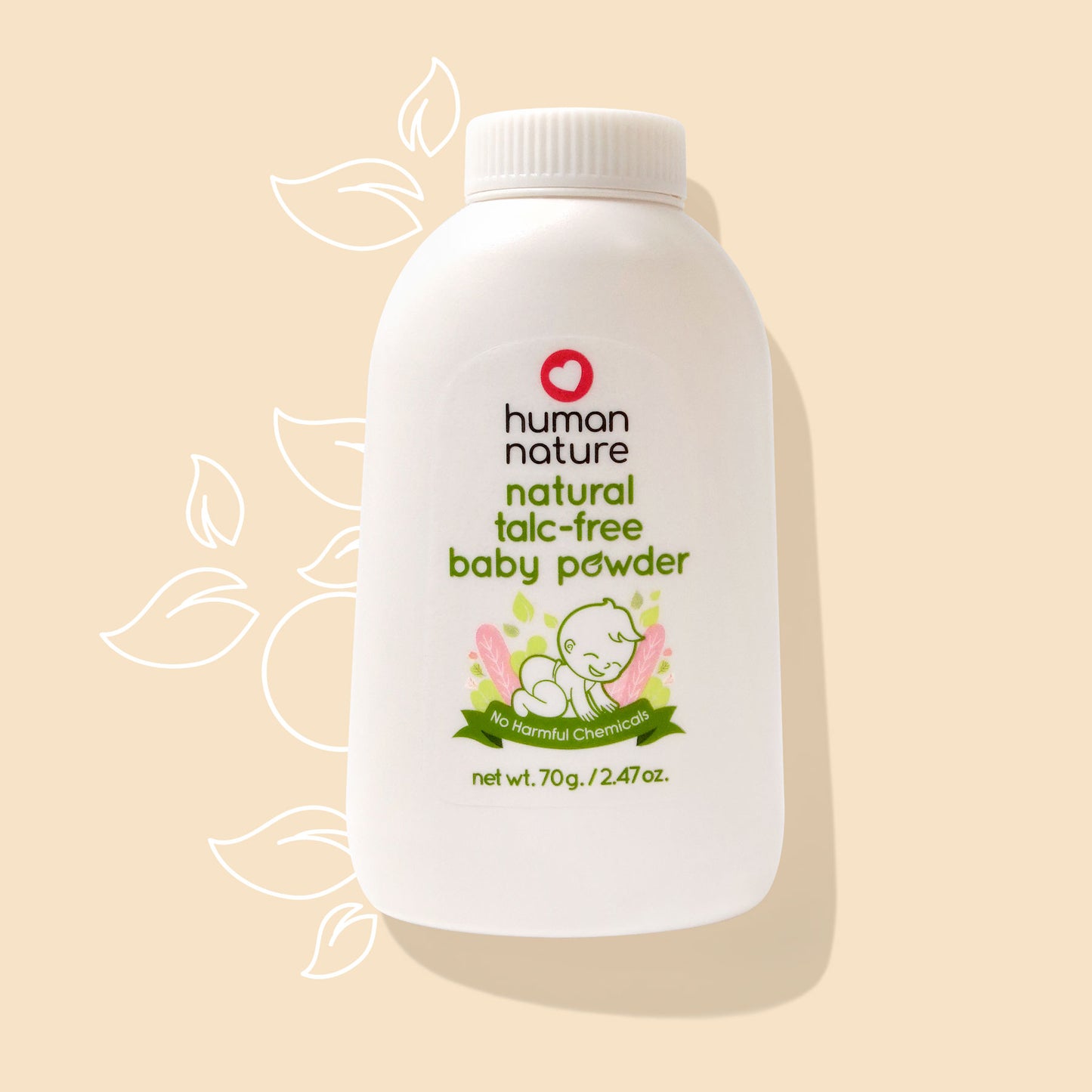 Natural Talc-free Baby Powder 70g