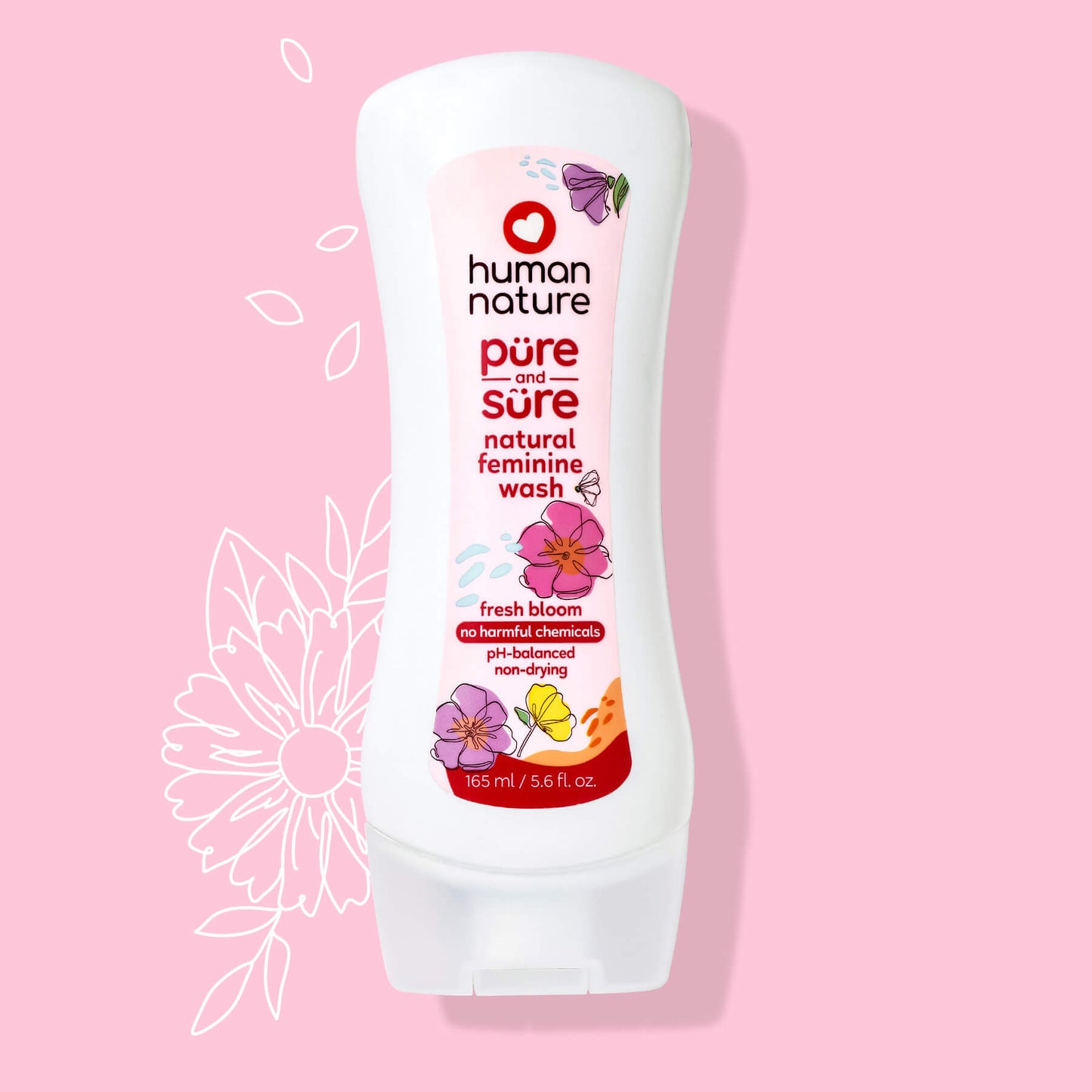 Pure and Sure Fresh Bloom Feminine Wash 165ml