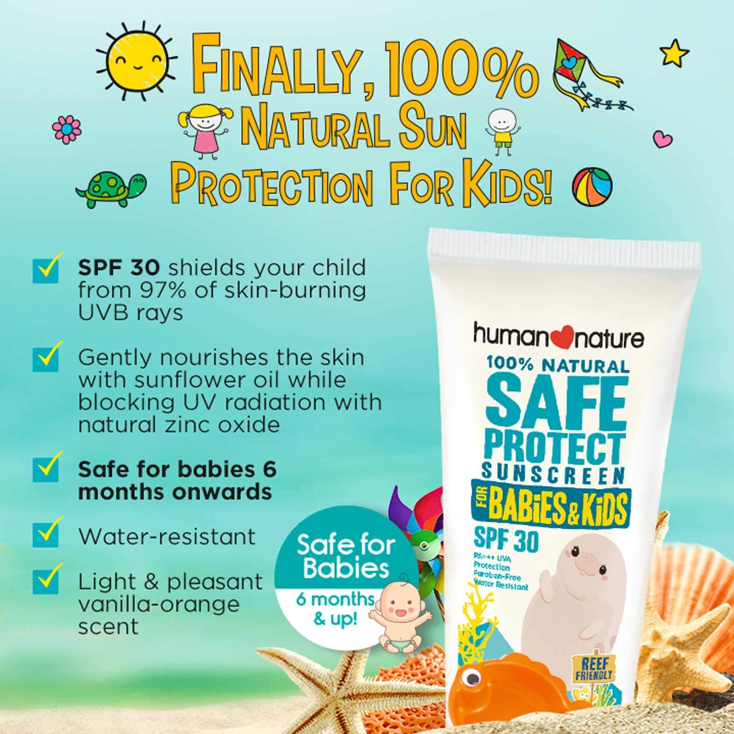 SafeProtect SPF30 for Babies & Kids 50g